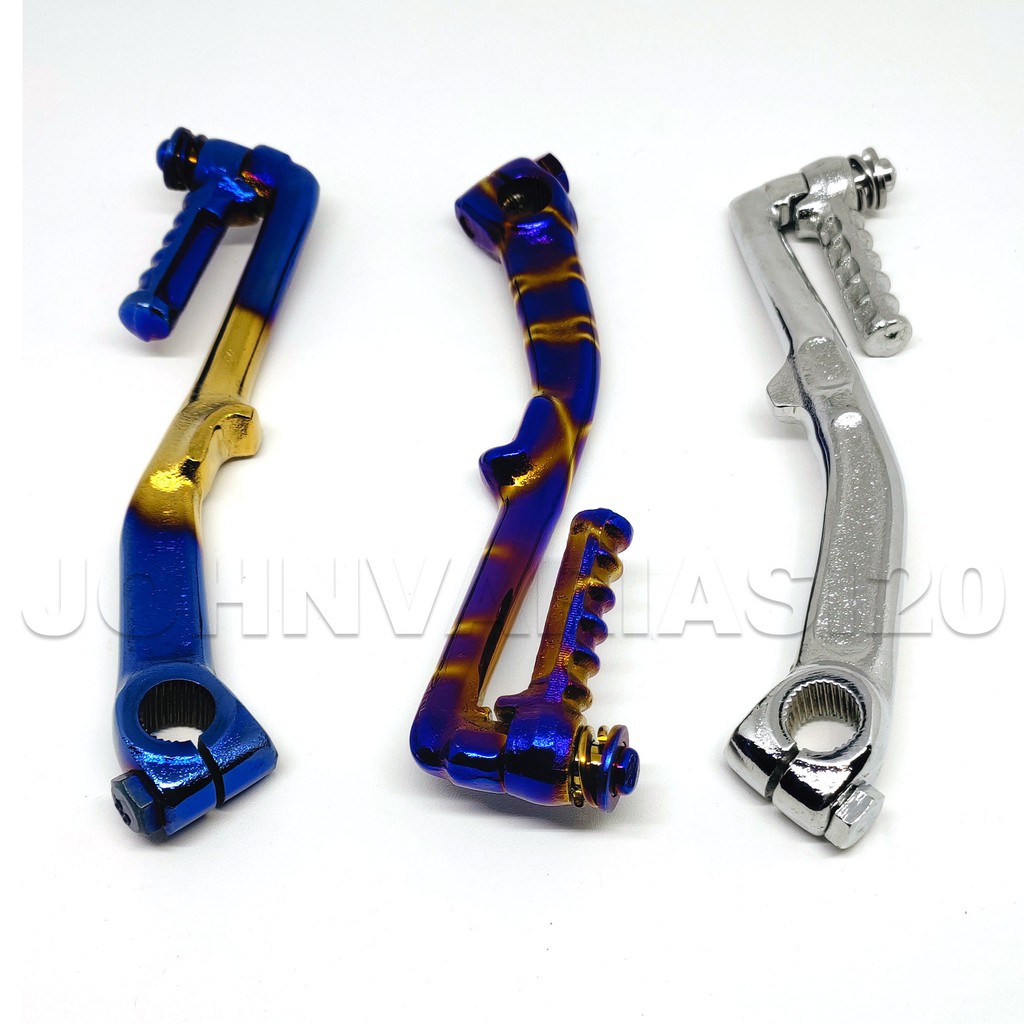 ENGKOLAN SELAHAN KICK STARTER TWOTONE TWO TONE 2 TONE CROME BLUE X HONDA