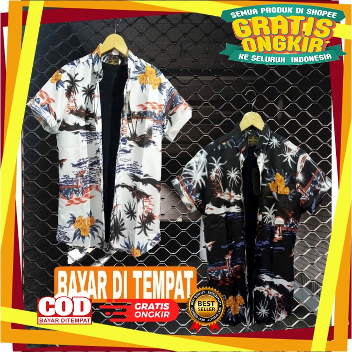 TREND KEKINIAN BAJU TERLARIS / TERLARIS KEMEJA COWOK 2022 KEMEJA DISTRO PRIA SURFING LENGAN PENDEK