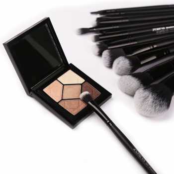 Kuas Make Up Brush Make Up 15 Set Zoreya denga Pouch - ZZ15