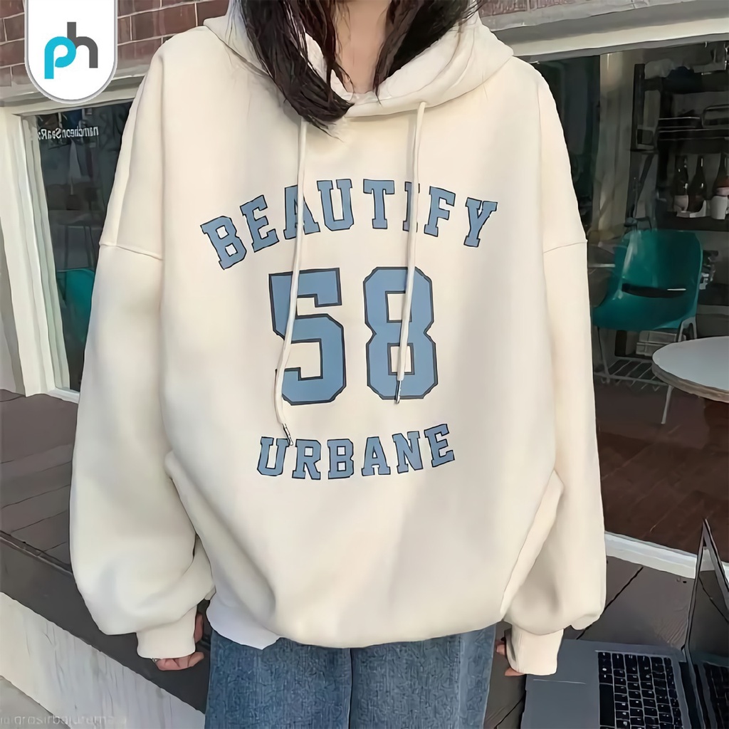 PABRIKHOODIE - HOODIE JUMPER BEAUTIFY (SABLON ) M -XXL {PRIA &amp; WANITA)