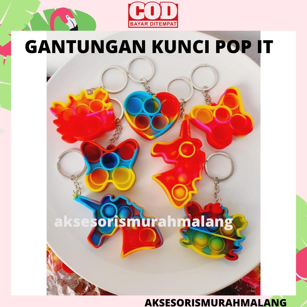 GANTUNGAN KUNCI POP IT / POP IT MINI / GANTUNGAN KUNCI KARAKTER / GANTUNGAN KUNCI MODEL POP IT