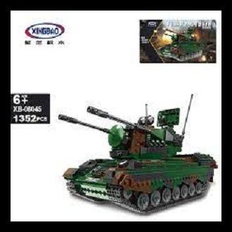 Xingbao Bricks Xb-06045 Kendaraan Tank Military Senjata Tempur Kode 1411