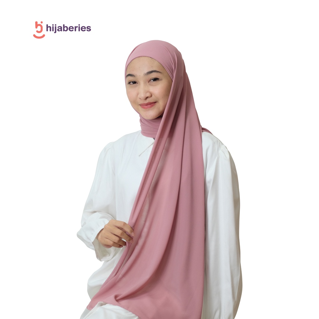 Malaka Pashmina Inner Hijaberies - Pashmina yang menyatu dengan Ciput-Rose