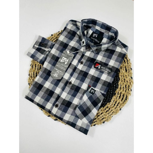 Onezero Kemeja Flanel lengan panjang premium distro kemeja fanel original