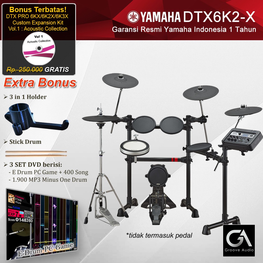 Drum Elektrik Yamaha DTX6K2-X / DTX6K2X / DTX 6K2X / DTX 6 K2X /DTX6K2