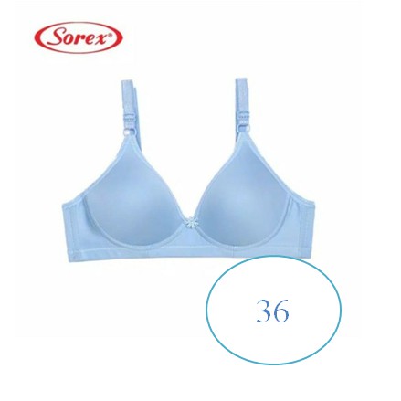 Bra BH Tanpa Kawat Super Soft Sorex 17238-36 Biru Muda