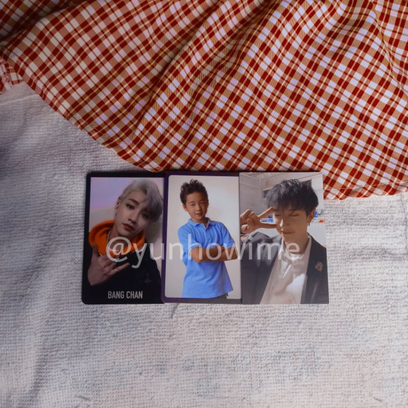 photocard pc childhood mempose black border miroh bangchan