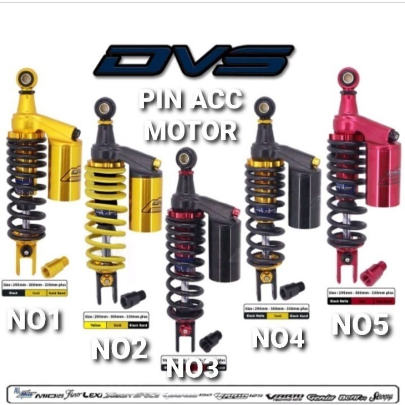 Shock Shockbreaker Tabung DVS/BARRACUDA/UK-310mm/330mm Matic Mio soul Mio Sporty Mio Smile Mio GT Mio M3 Fino Genio Xeon dill Beat Esp pop Carbu old Vario old Carbu dill