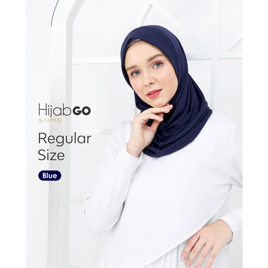 Hijab GO by GUMUN Reguler Size Jilbab Instan Praktis Tanpa Peniti Earphone Friendly Sporty Fashion Muslim Wanita