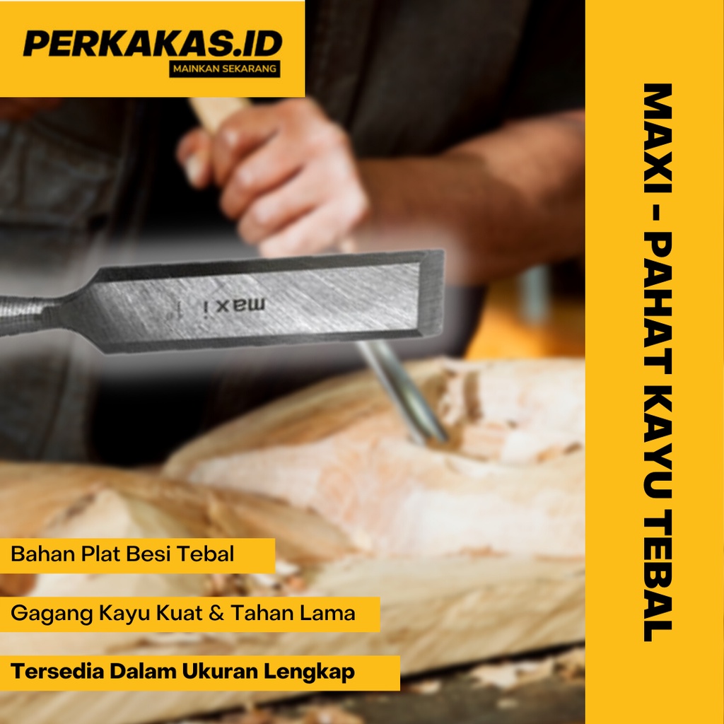 Pahat Kayu Ukir Baja Ukuran Lengkap MAXI