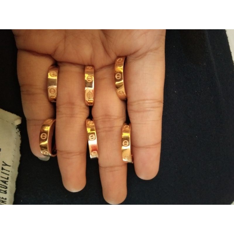 Cincin Cartier emas asli termurah.