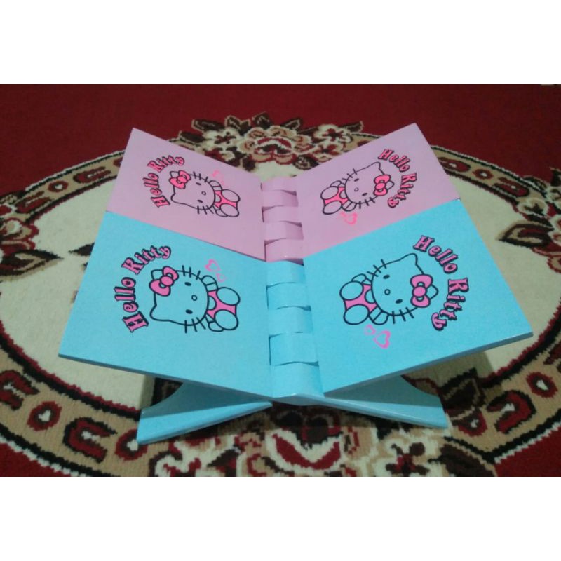REKAL REKAR REHAL REKHAL AL QURAN / MEJA LIPAT KARAKTER ANAK / DUDUKAN QURAN KARAKTER ANAK