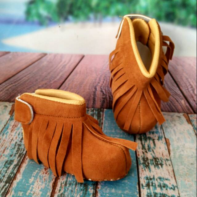 Sepatu anak prewalker boots koboi