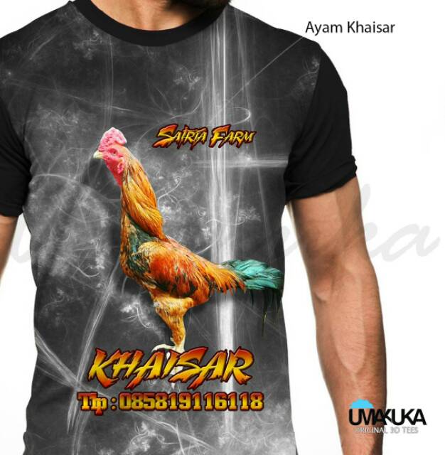 Kaos Umakuka 3d Fullprint Custom Foto Sendiri Dara Merpati Jago Oblong Anak Cowok Pria Wanita Murah