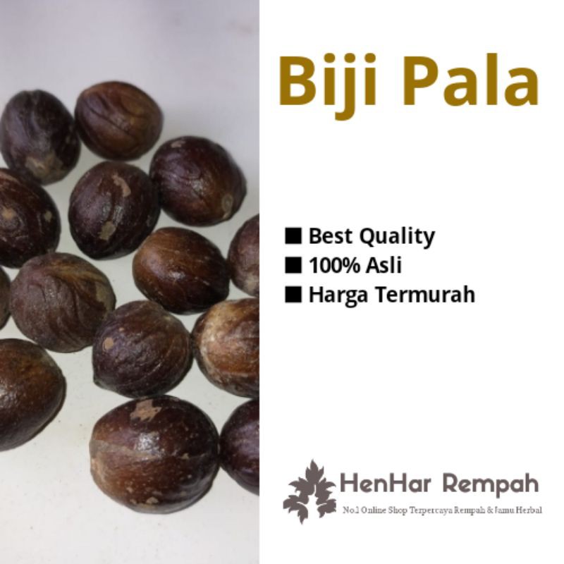 Biji &amp; Bubuk Pala (garansi 100% asli murni) 1 kg