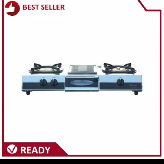 Rinnai RI 514A kompor Gas 2 tungku+ panggangan