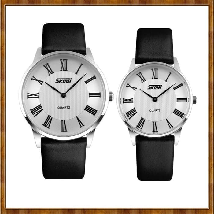 JAM TANGAN COUPLE ORIGINAL CLASIC SKMEI ANALOG QUARTZ ANTI AIR CASIO  Buruan