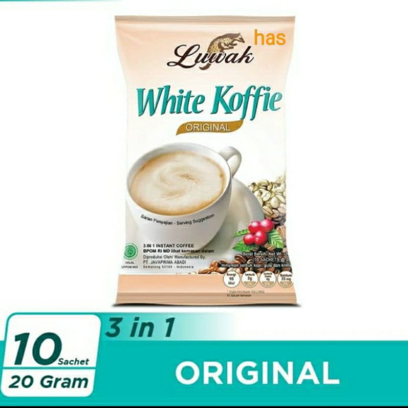 

LUWAK White Koffie Original isi 10 sachet