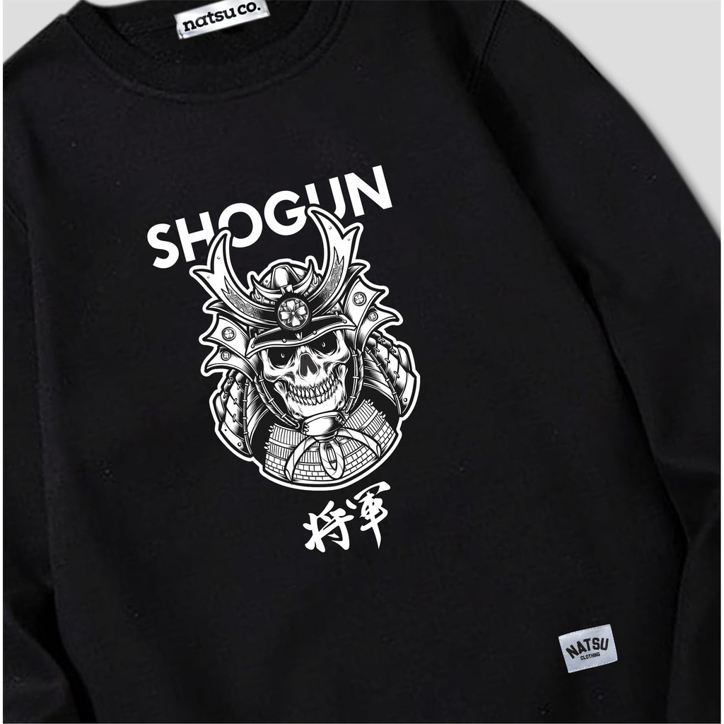 Sweater Crewneck Pria Natsu co. - Shogun Samurai NATSU x PANDAWA HOODIE