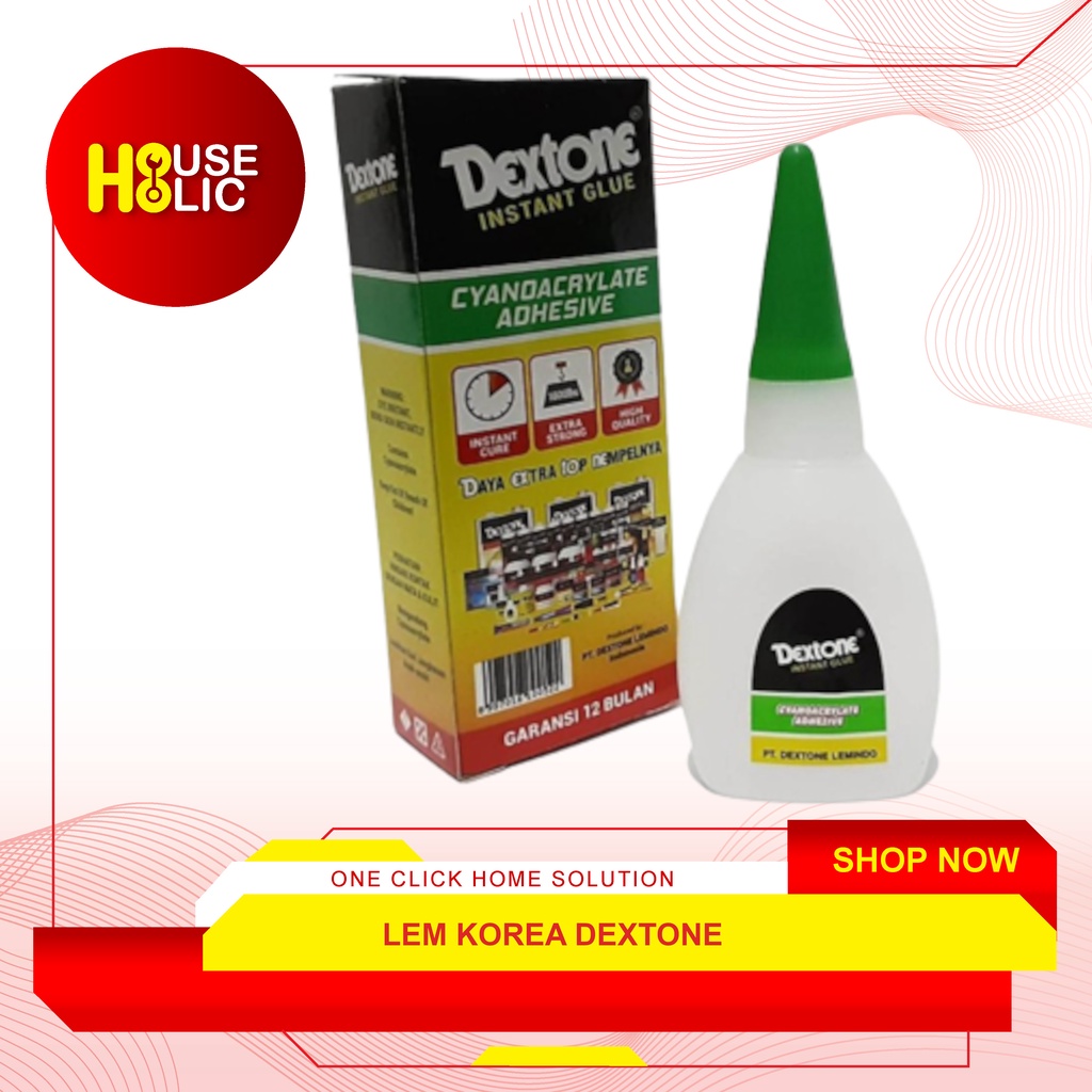 Lem Korea Dextone / Lem Cair Tetes / Lem Serbaguna Power Glue Lem Besi