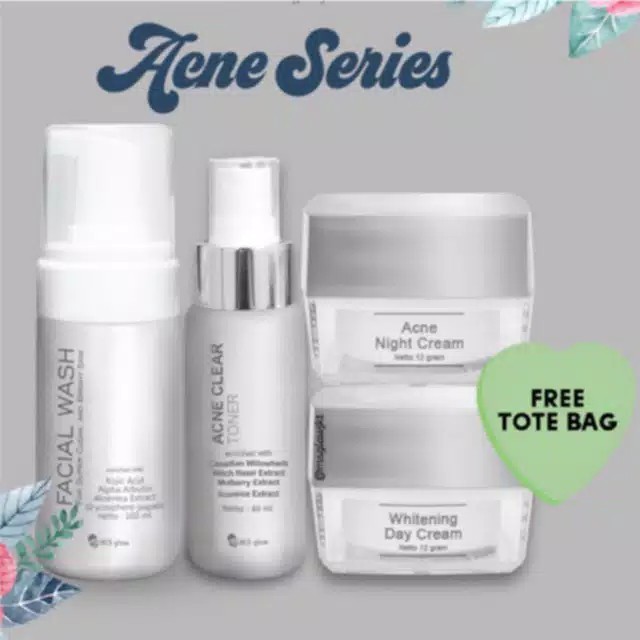 MS glow ACNE Series skin care Free Pouch