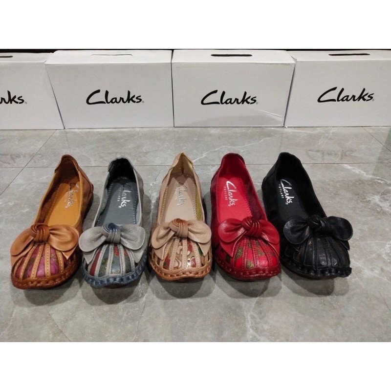 Sepatu Clarks Pita Motif type AH8815 / 8815 New Arrival kulit sapi asli