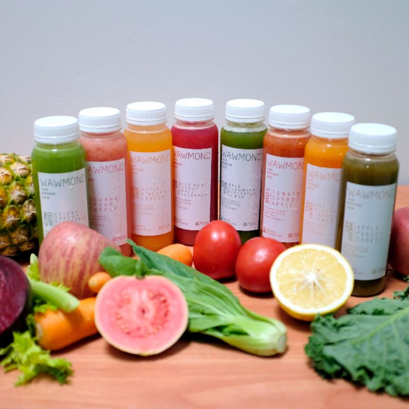 

Paket 1 Day Healthy Detox Pack Wawmond Cold Pressed Juice