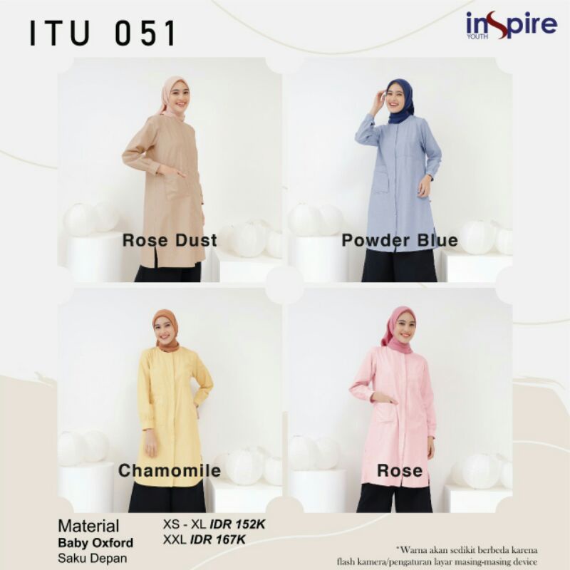 Tunik Inspire Terbaru | ITU 051 ITU 51 | Tunik Nibras Terbaru