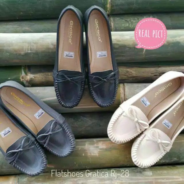 Gratica Sepatu Wanita Rajut Mocasin Flat Shoes RJ 28