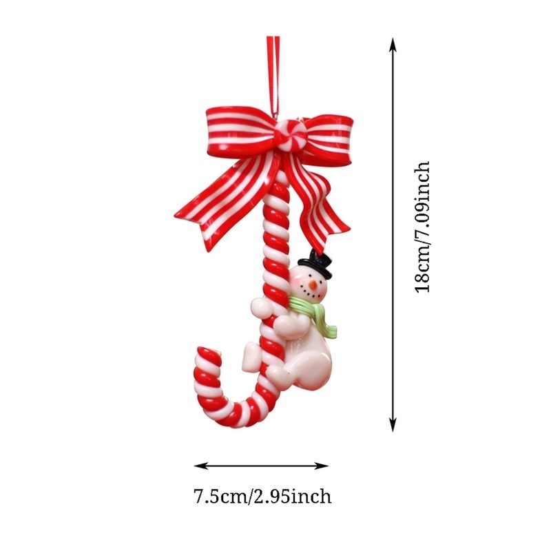 Christmas Tree Santa Claus pendant/Snowman Candy Cane Ornament for Kids home Decor