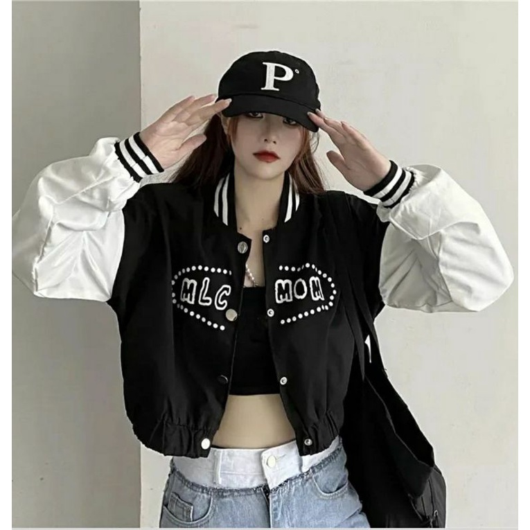crov varsity wanita) crop baseball / MLC MOM CROP BASEBALL