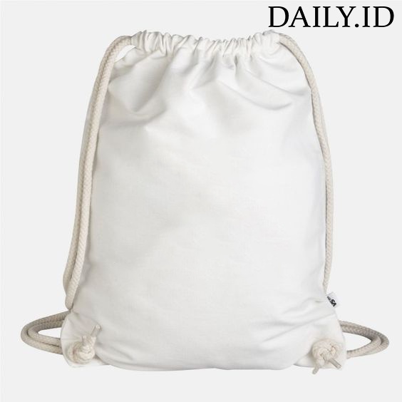 TAS SERUT PUTIH KANVAS POLOS