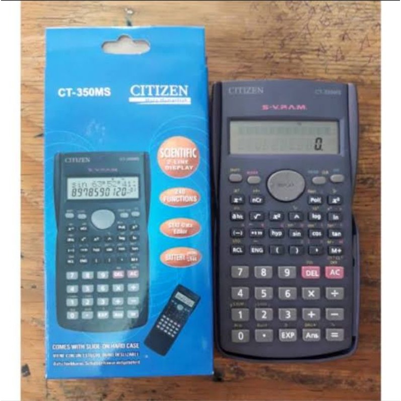 CITIZEN CT-350MS - Kalkulator Ilmiah / Scientific Calculator FX 350MS
