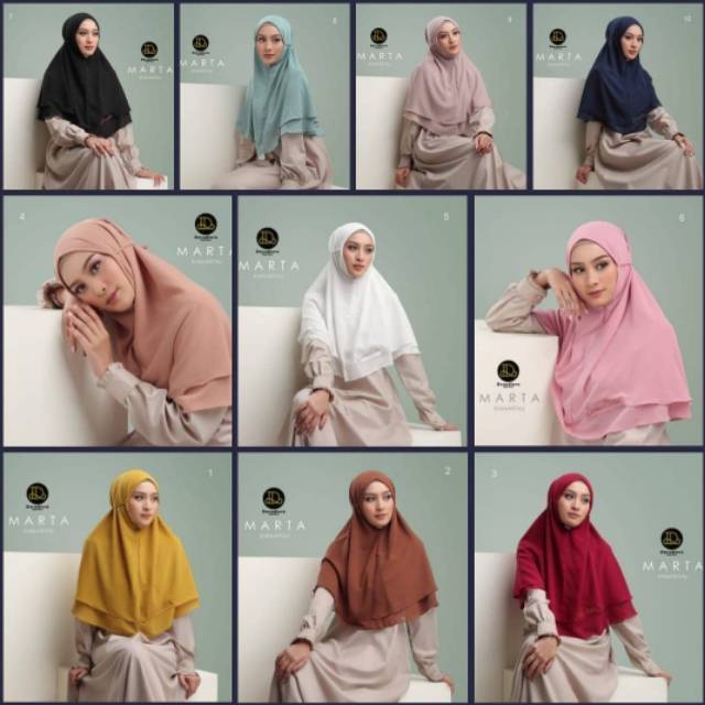 hijab bergo tali rubiah ceruty babydoll instan