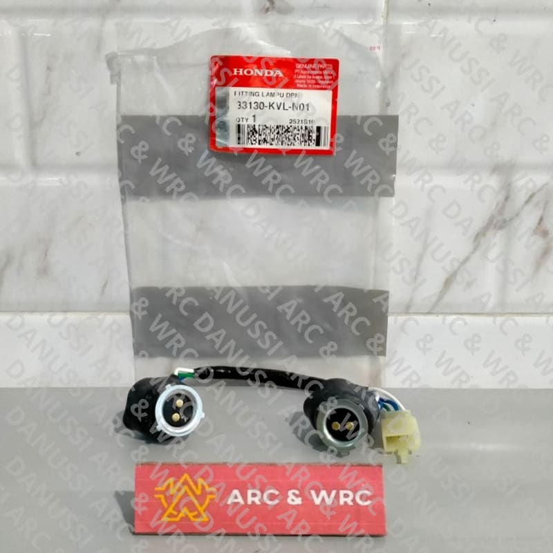 (100% Ori ) Viting Fiting Piting Soket Lampu Depan Honda Supra X 125 Bohlam 2 Pasti bagus