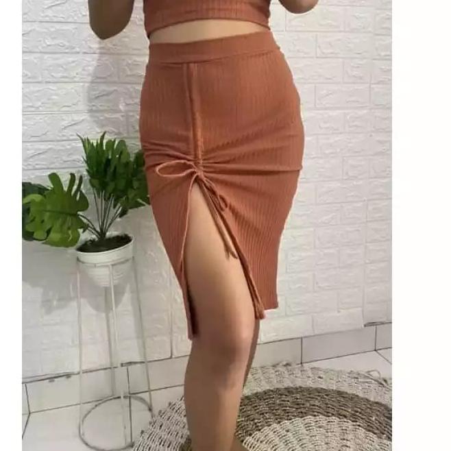 ☄️Silver Promo ROK RAJUT SPAN PENDEK/KERUT ROK SERUT RAJUT/ROK SAJA/KEKINIAN/ TERBARU/ ROK Span SERU