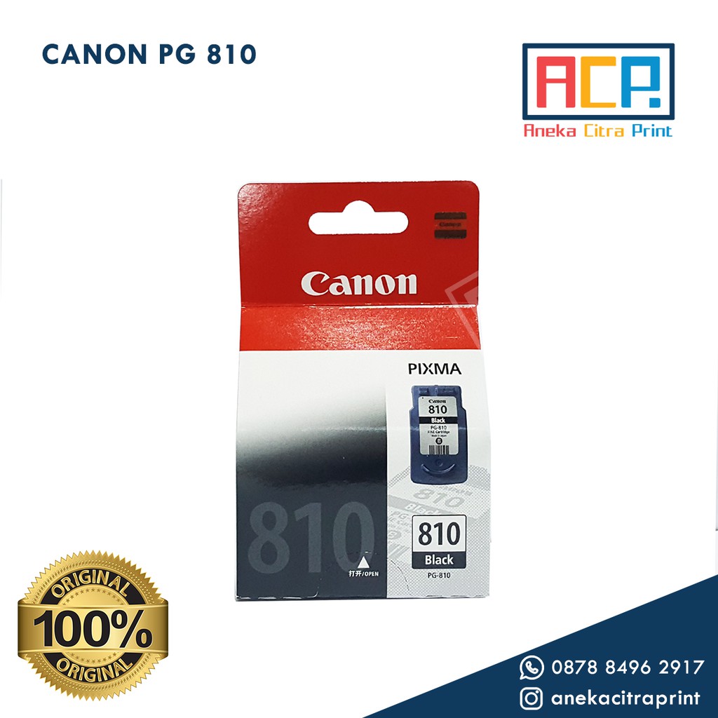 Cartridge Tinta Canon PG 810 Black - New Original