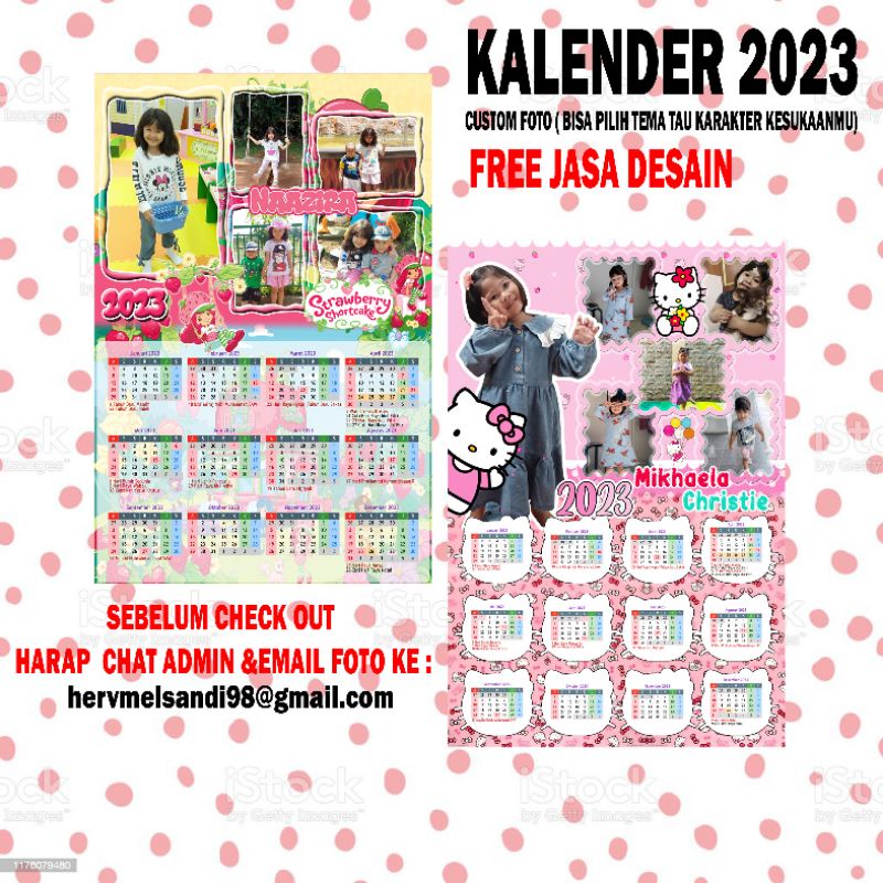

Kalender 2023 bisa custom foto