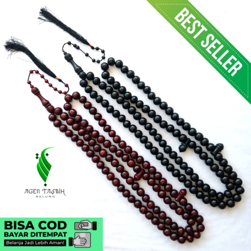 TASBIH KAYU 99 BUTIR JUMBO Size 19/20mm