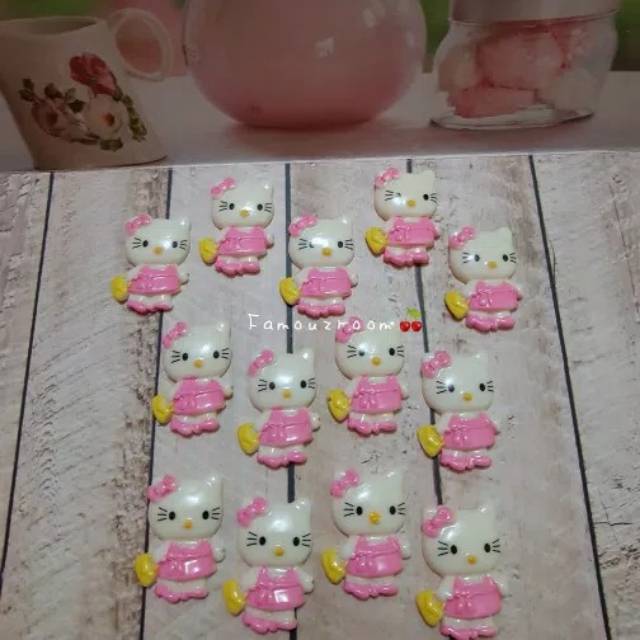 Resin Hello Kitty Bag / Bahan Aksesories / DIY accesories / Resin Craft