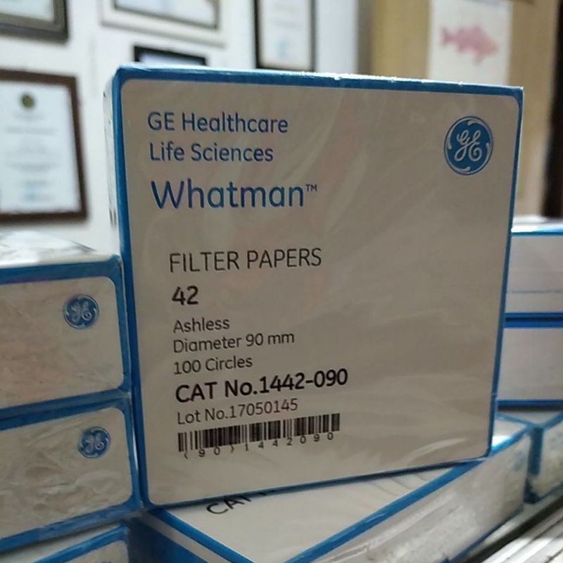 

Kertas saring whatman Dia 90mm no 42
