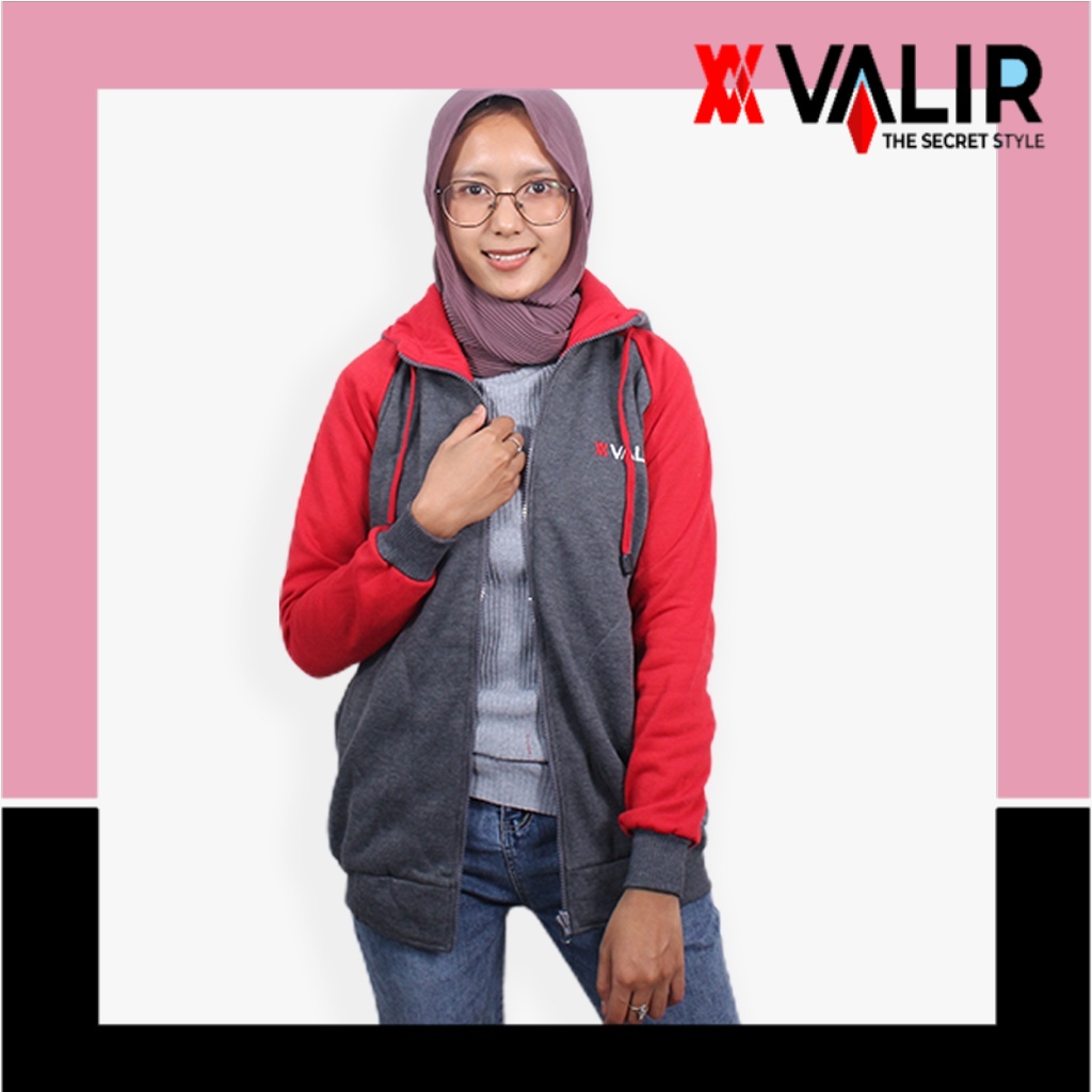 jaket cewek terbaru hoodie sweter Valir Brianna Hoodie Resleting