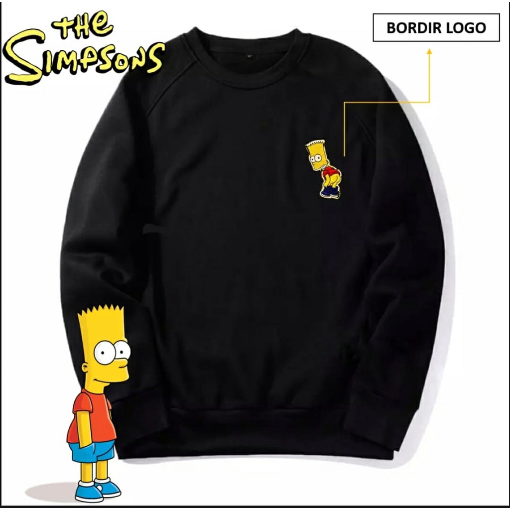 sweater crewneck pria Simpson / crewneck pria keren Simpson / sweter cowok terbaru 2021 kekinian Sim