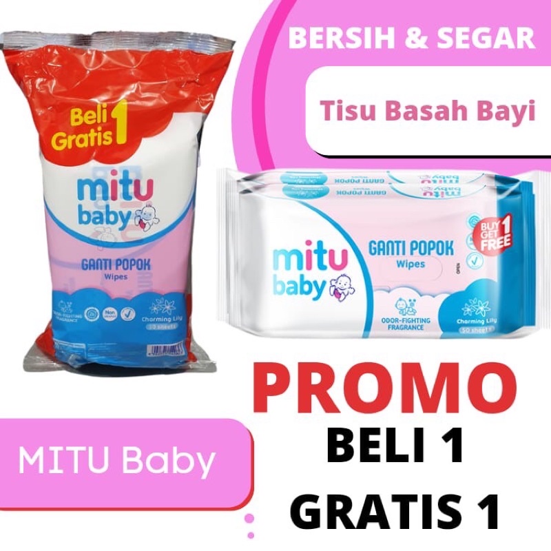 Tissue Basah Mitu buy 1 get 1 free