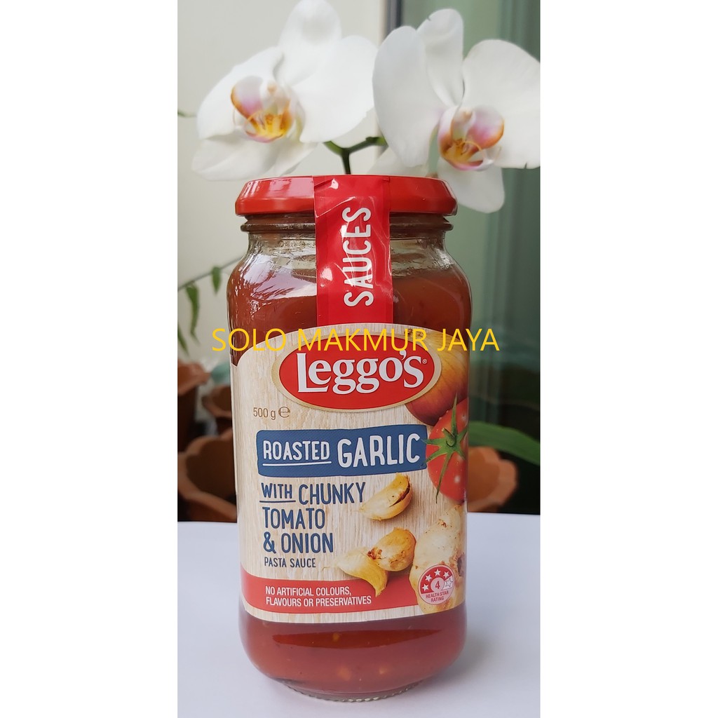 

Leggo's leggos Pasta Sauce Roasted Garlic Tomato Onion 500 g