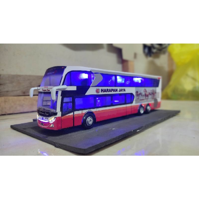 Jual Miniatur Bis Harapan Jaya SDD Jb3 2022 | Shopee Indonesia