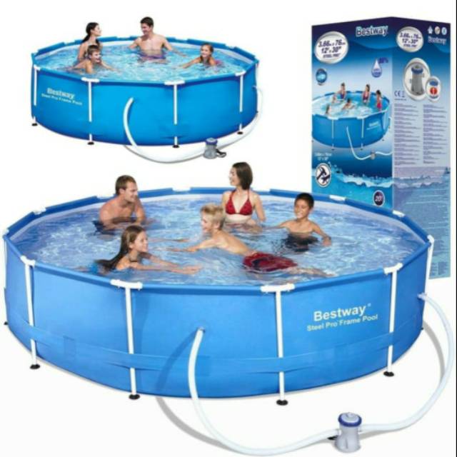 Kolam Renang Family Pool Ukuran 3 Meter Pro Framed Steel Pool