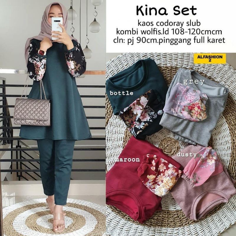 SETELAN WANITA PREMIUM KINA SET