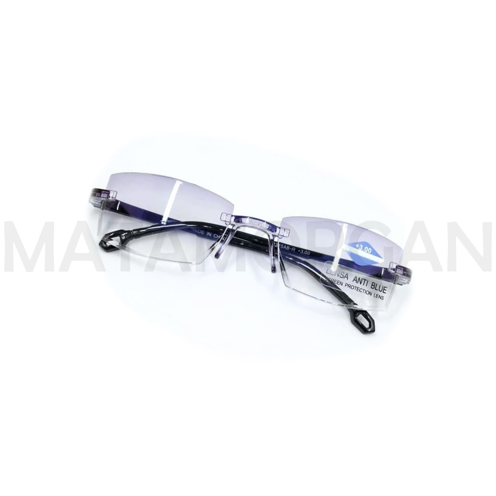 KACAMATA PLUS ANTI RADIASI BLUE LIGHT UNISEX PRIA WANITA PROGRESIF BISA PAKAI JALAN / HARIAN  MM53-5