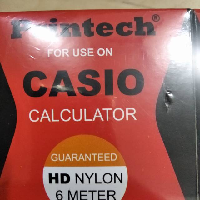 Pita kalkulator Casio 2 warna,merah dan hitam